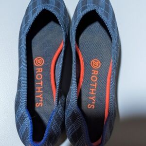 Rothy's Women's Checkered Blue Flats